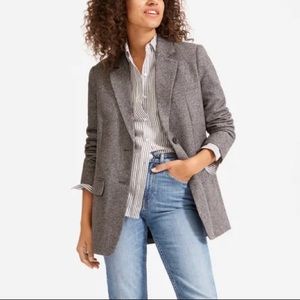 Everlane The Oversized Blazer - gray herringbone